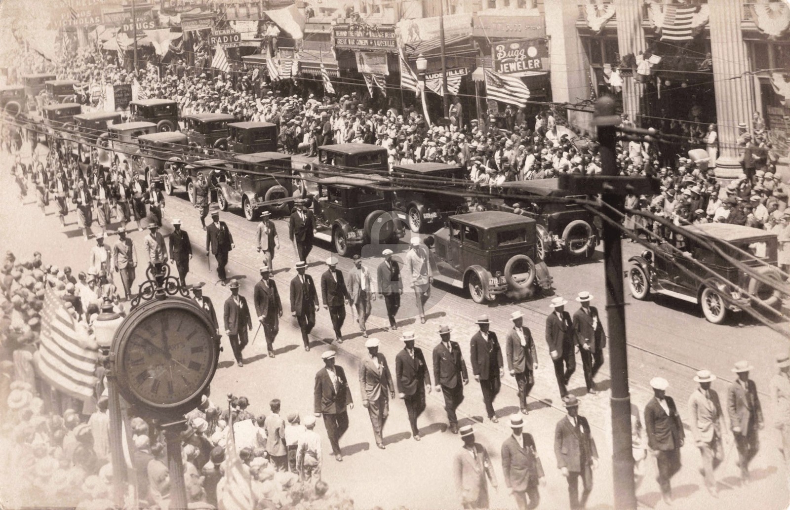 Parade, Jackson MI Michigan RPPC Photo Postcard COPY