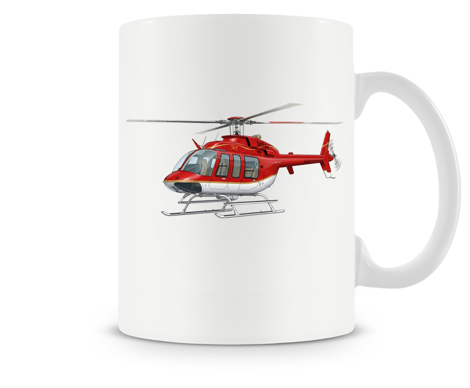 Bell 407 Ceramic Coffee Mug - 15oz.