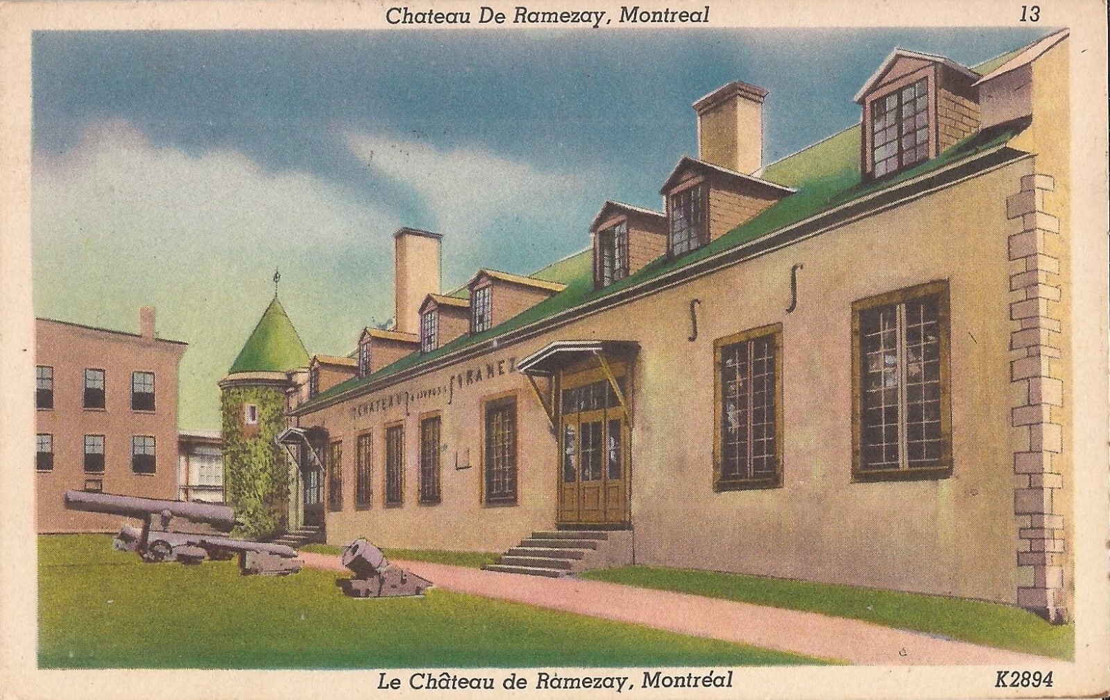 Montreal, Quebec - CANADA - Chateau de Ramezay - 1950