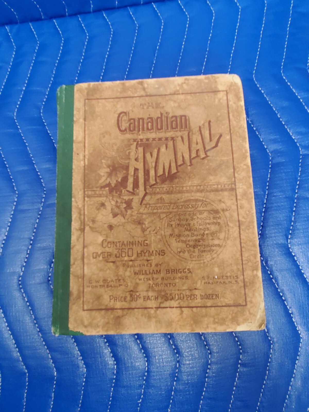1894 THE CANADIAN HYMNAL 496 Hymns William Briggs Toronto Sunday School TD7 1894 THE CANADIAN HYMNAL 496 Hymns William Briggs Toronto Sunday School TD7