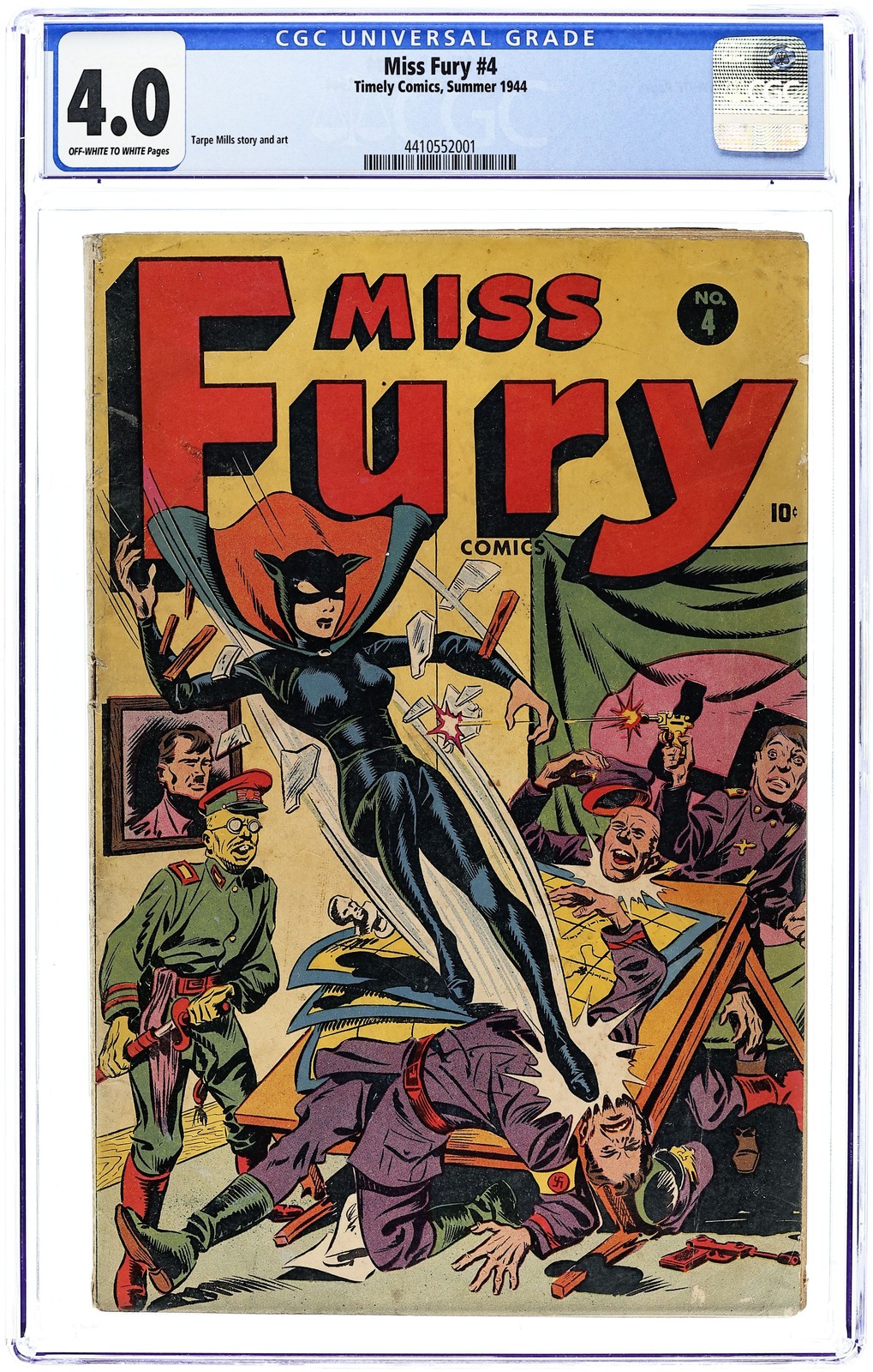 Miss Fury Comics #4 CGC 4.0 1944 4410552001