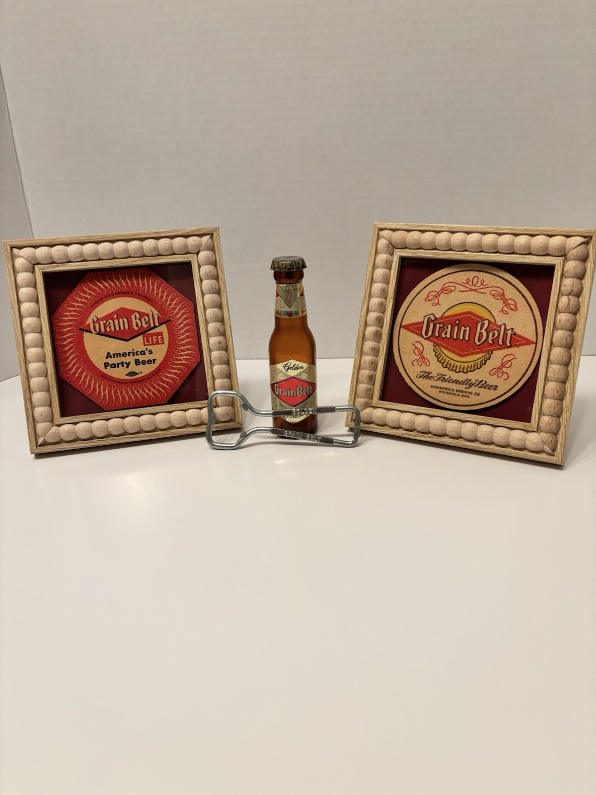 Grain Belt Beer Minneapolis Brewing Company .1950’s 4 Piece ShelfDisplay Grain Belt Beer Minneapolis Brewing Company .1950’s 4 Piece ShelfDisplay