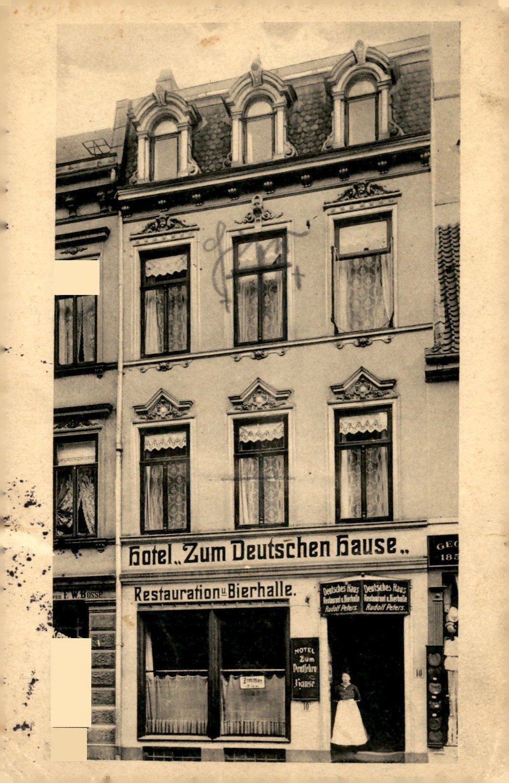 Hotel Zum Deutschen Hause, Bremen, 185 Postcard