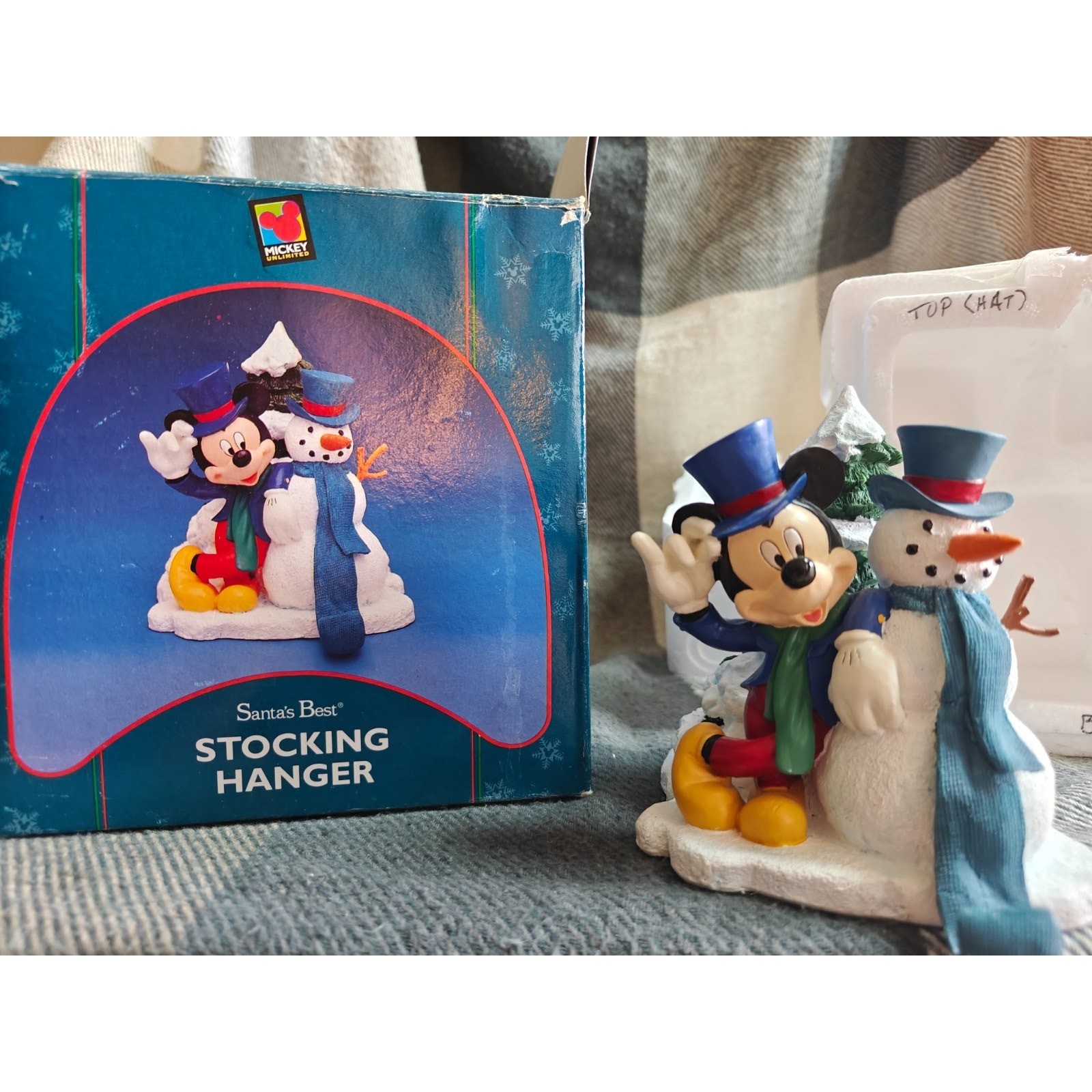 Vintage 1996 Mickey Mouse & Snowman Disney 