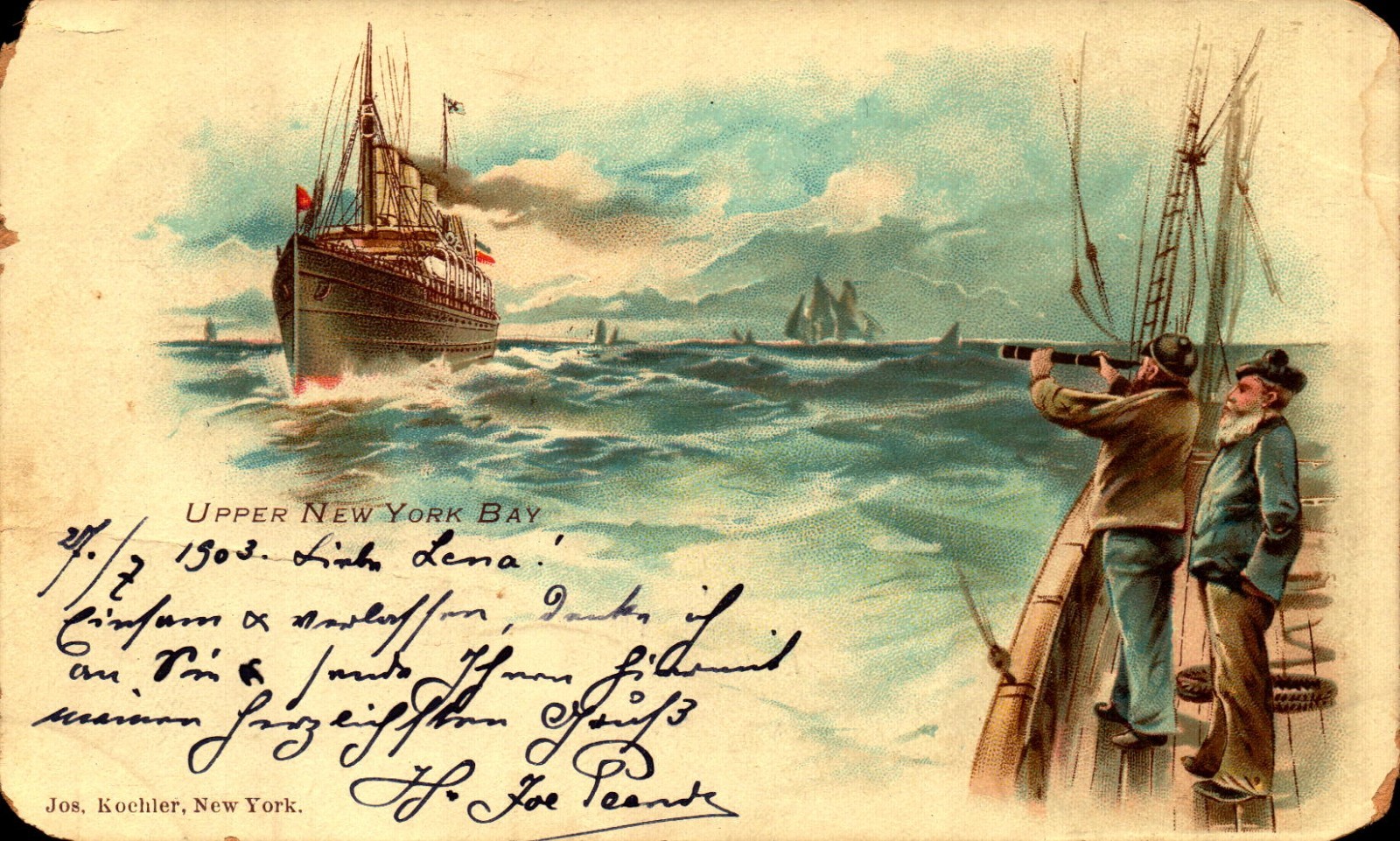 RARE 1903 PRIVATE MAILING CARD-\