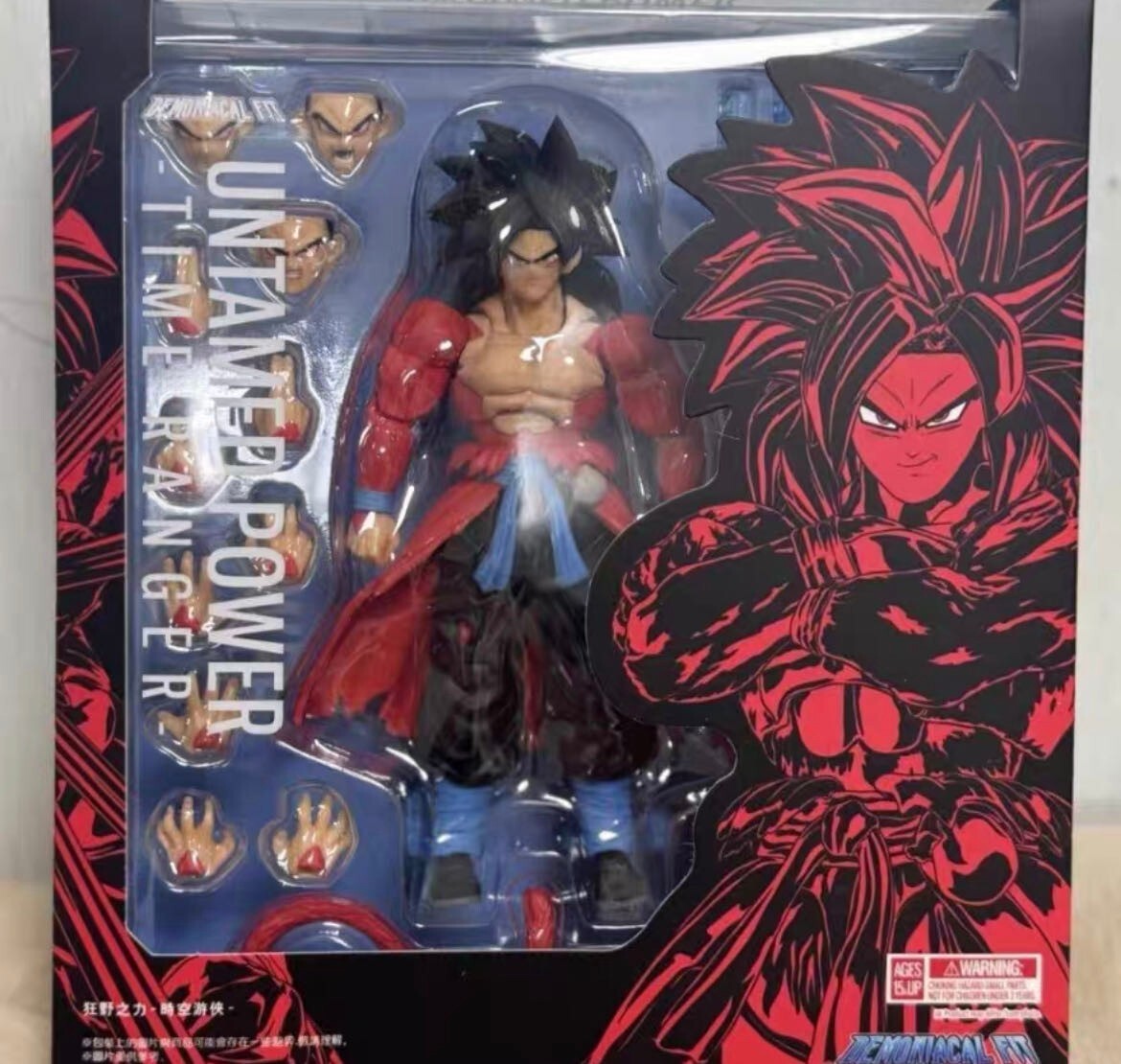 Demoniacal Fit custom shf 1/12 ssj4 goku Time Ranger action figure
