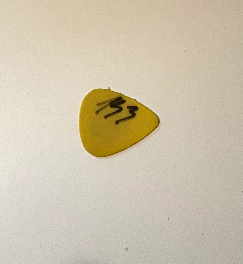 My Chemical Romance Ray Toro used and signed Guitar Pick from ottobar show 2003