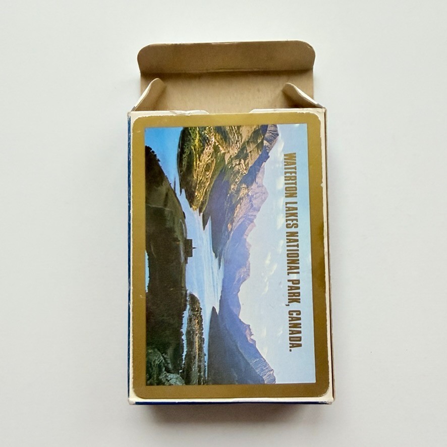 Vtg 1960s Waterton Lakes National Park Canada Souvenir Playing Cards SEALED