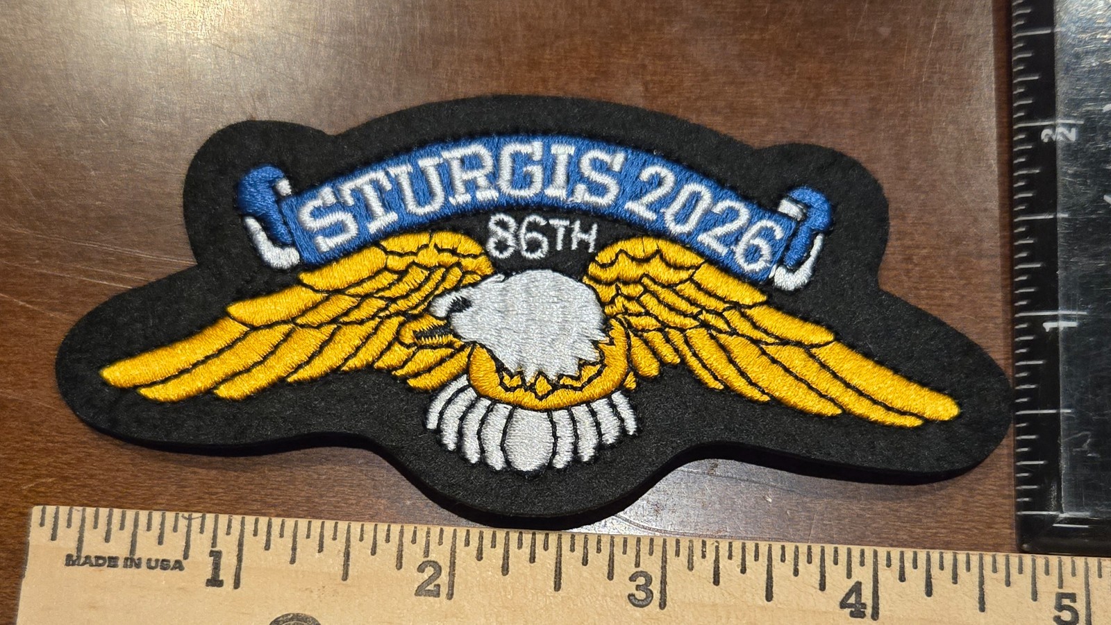 2026 Sturgis 86th Motorcycle Rally Official Eagle Wing Vest/Jacket Patch