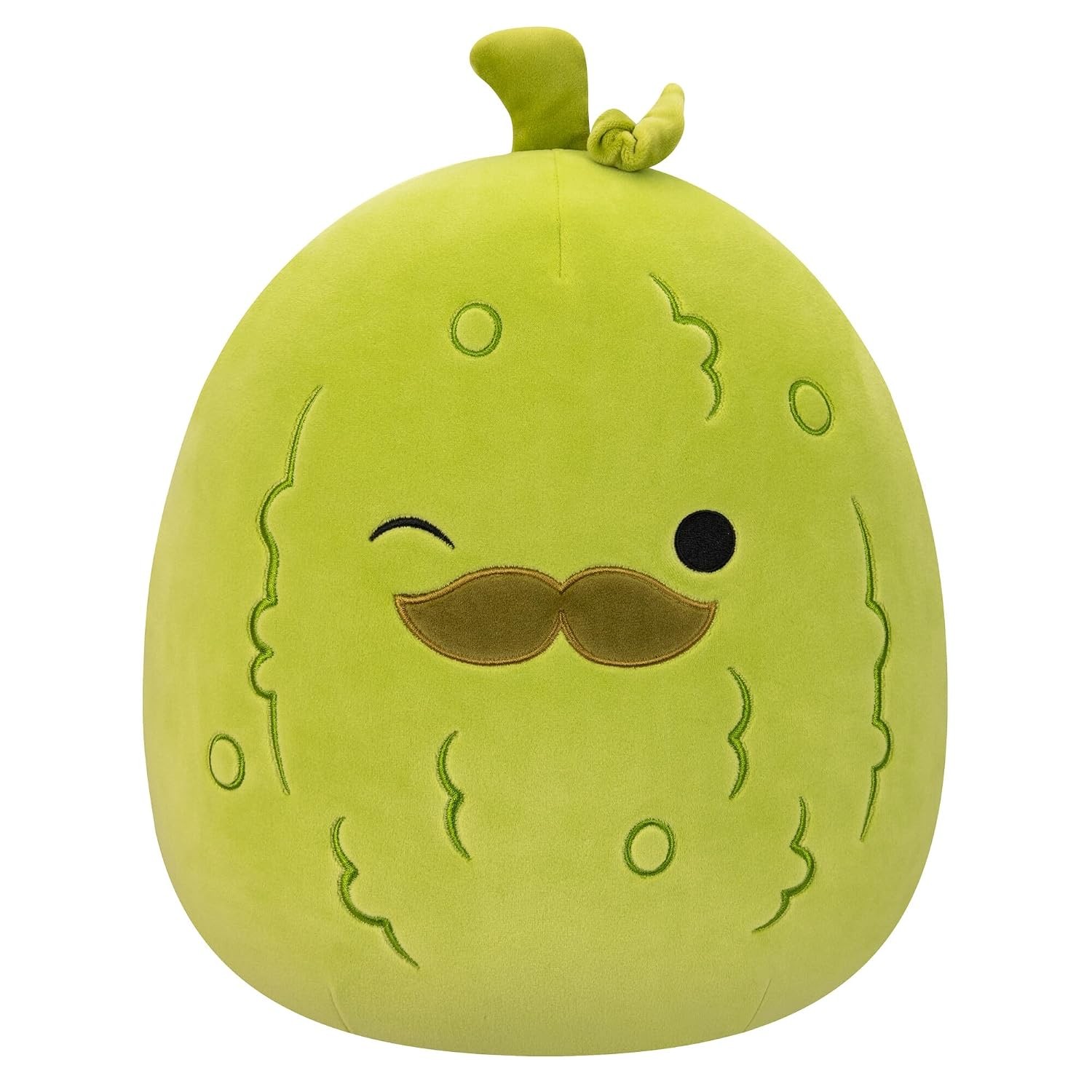 Squishmallows Original 12-Inch Charles Pickle with Mustache - Medium-Sized Ultra