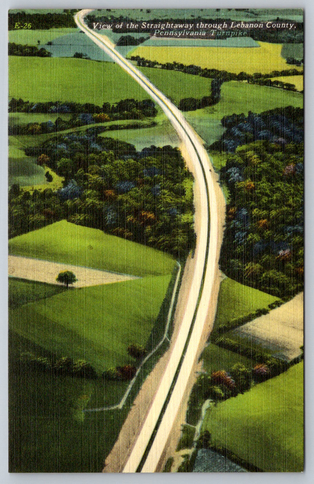 c1940s Lebanon County Pennsylvania Turnpike Highway Postcard