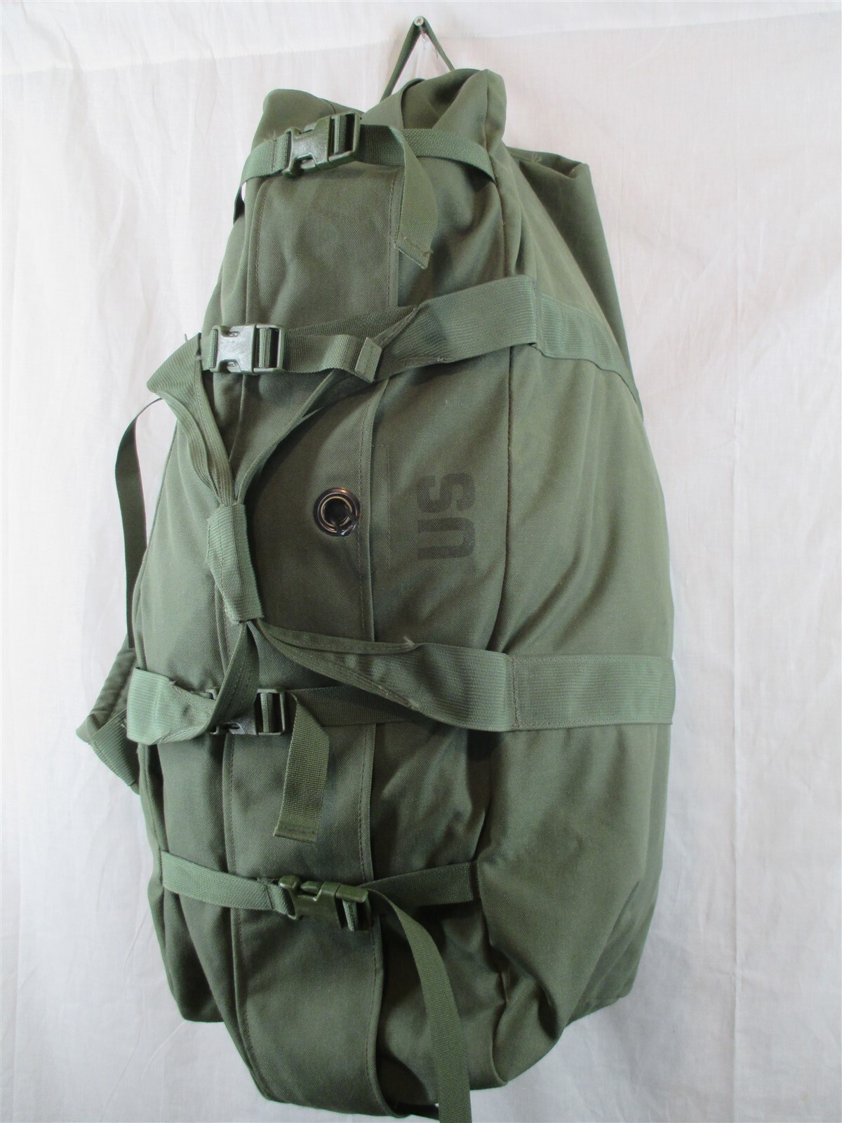 Improved Duffel Bag Zippered Rucksack OD Green Army USGI 8465-01-604-6541