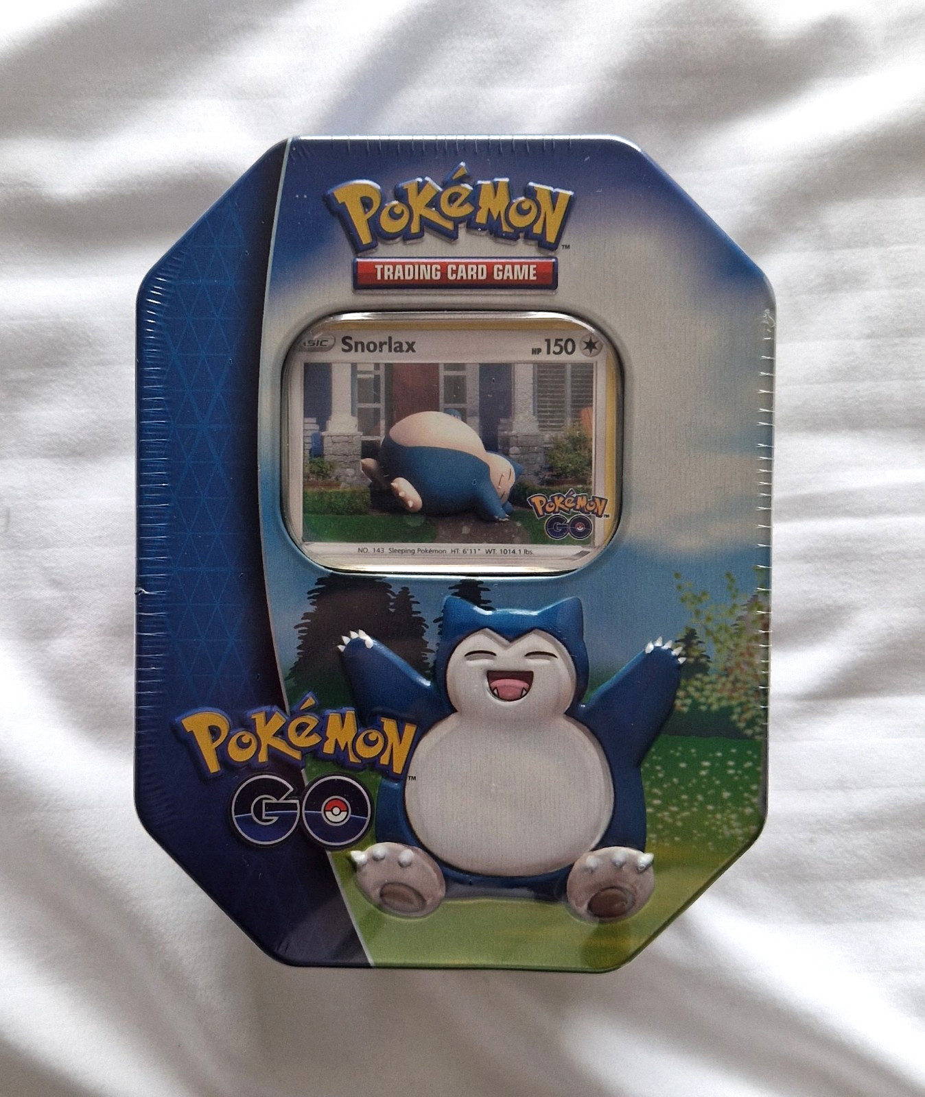 Official Pokemon Go Snorlax Large Tin TCG 2022 - New & Factory Sealed