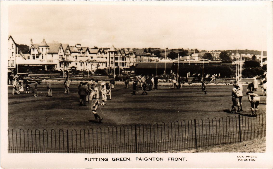 PC PAIGNTON FRONT PUTTING GREEN U.K. GOLF SPORT (a32779)