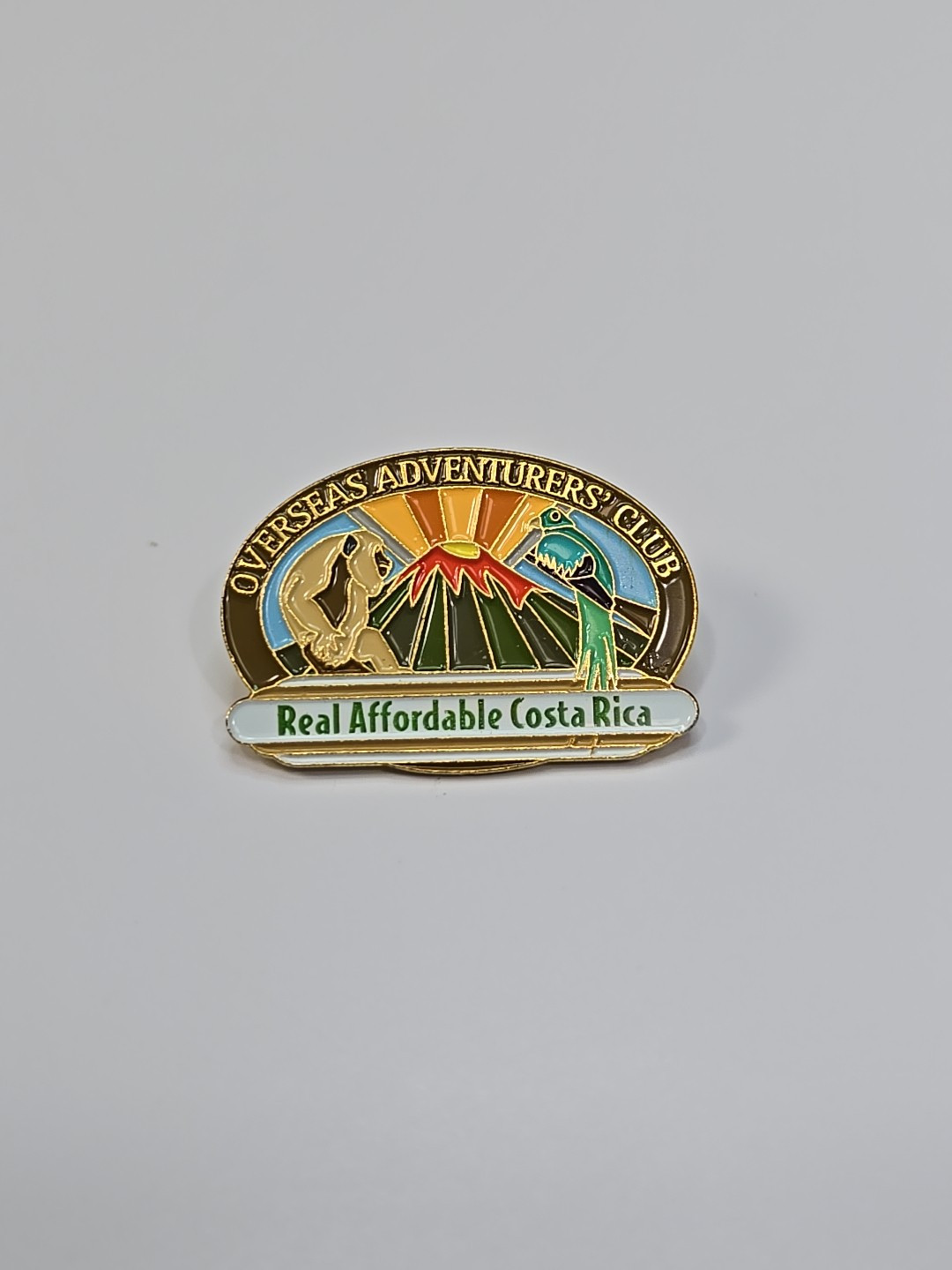 Overseas Adventures Club Lapel Pin Real Affordable Costa Rica 