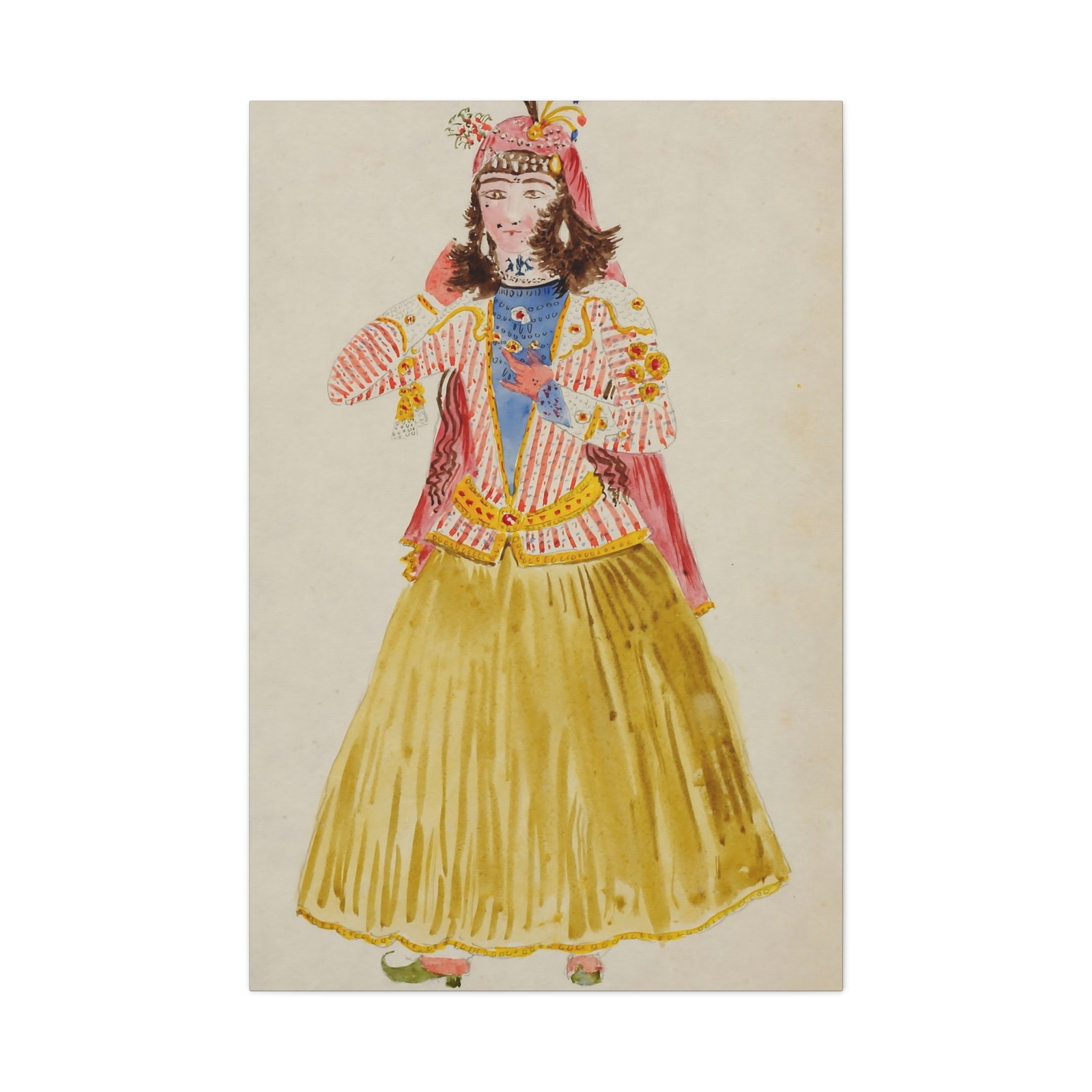 Miner Kilbourne Kellogg - Persian Girl - n.d. - Canvas Wall Art