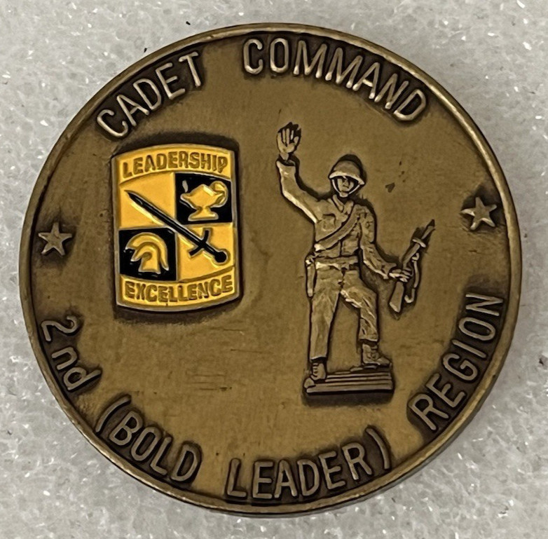Army ROTC Cadet Command 2nd Region Commanding General 1 Star Challenge Coin