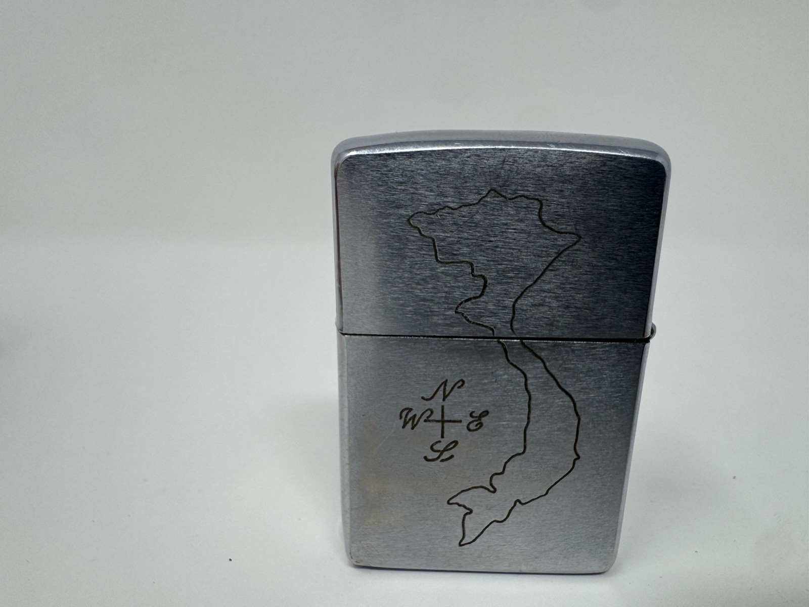 Vintage 1966 Zippo Lighter Vietnam War Cam Ranh Bay 1966-1967 Engraved Map