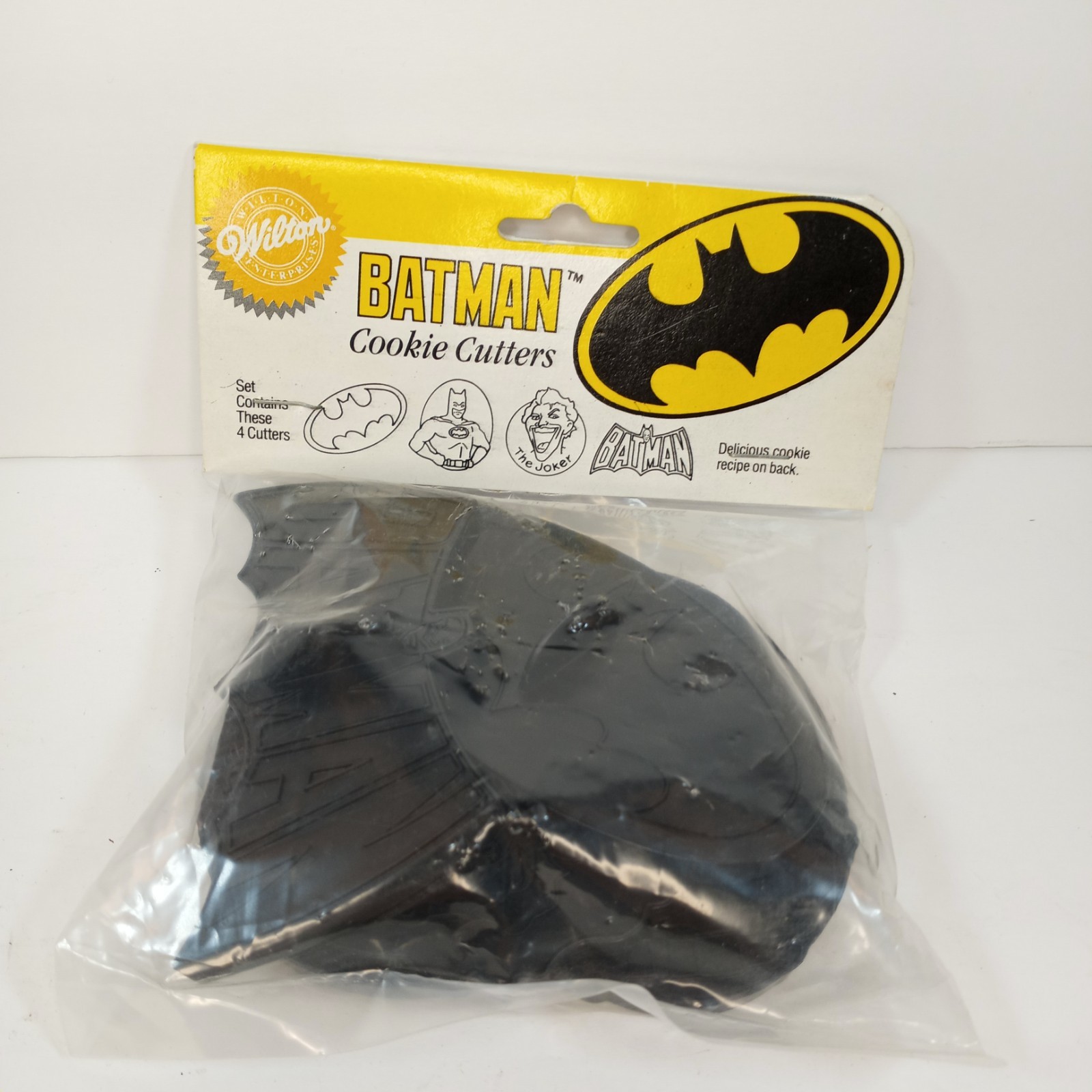 Wilton Batman Cookie Cutters VTG 1989 Joker DC Comics 4PC Superhero NOS