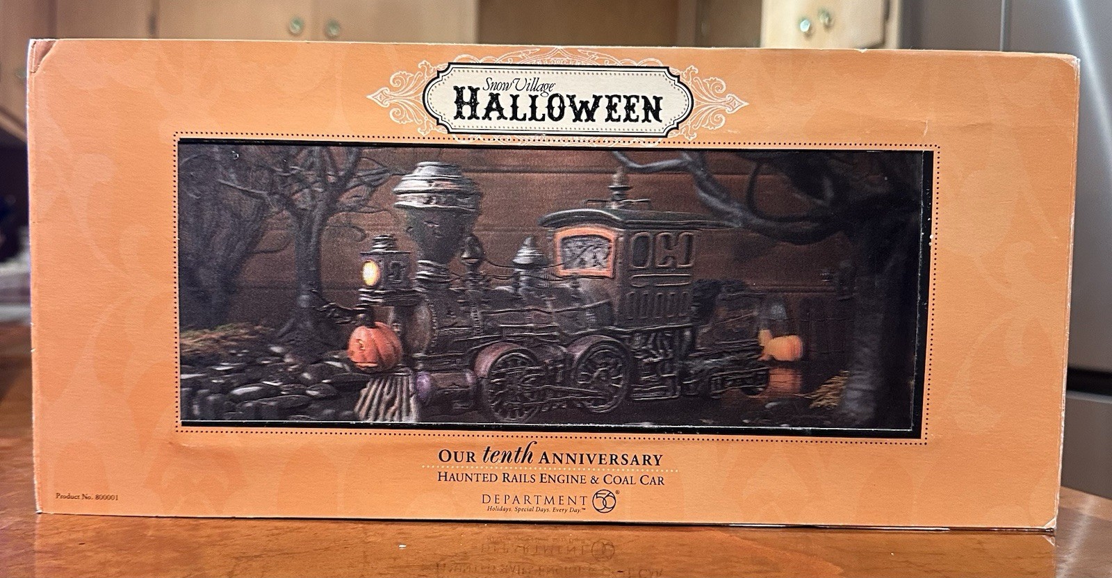 Dept 56 Snow Village Halloween Haunted Rails Train Engine & Conductor Bundle