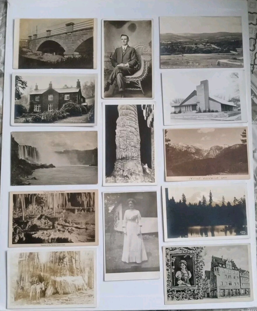 Vintage Real Photo Postcard Lot 3 Oklahoma Mt Rainier Maine more Vintage Real Photo Postcard Lot 3 Oklahoma Mt Rainier Maine more