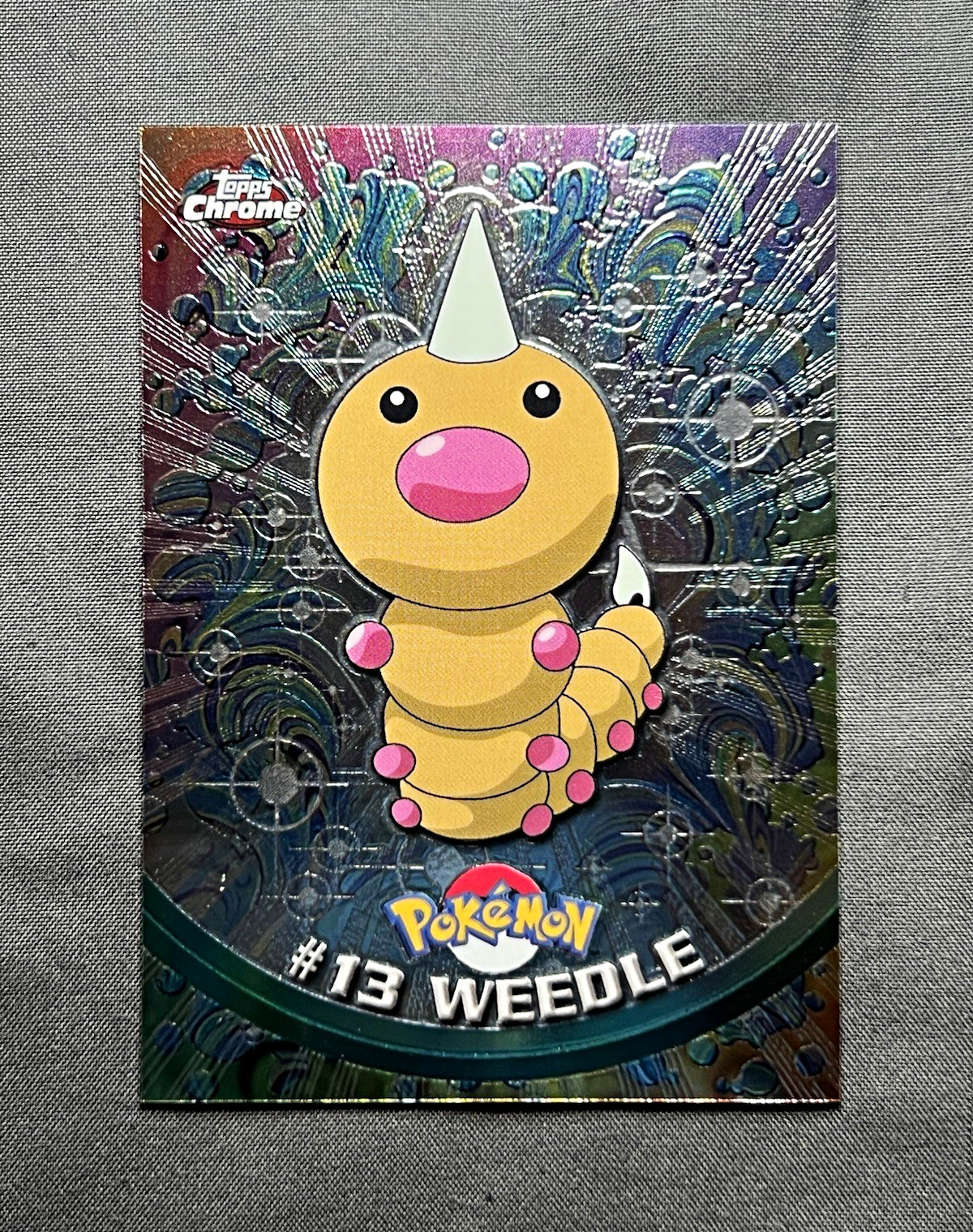 2000 Topps Chrome Holo Pokémon TV Animation Edition #13 Weedle Card ~ NM ~