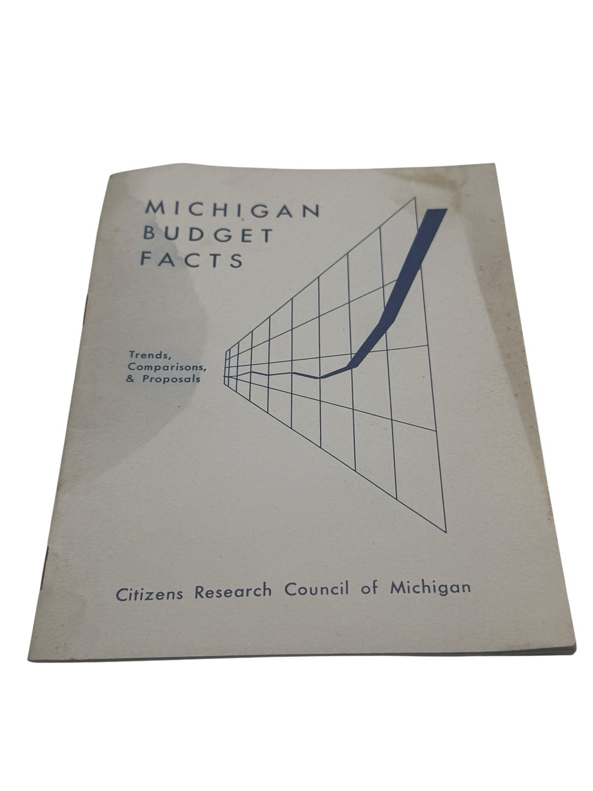 VTG 1959 Michigan Budget Facts Citizens Research Council Report Booklet