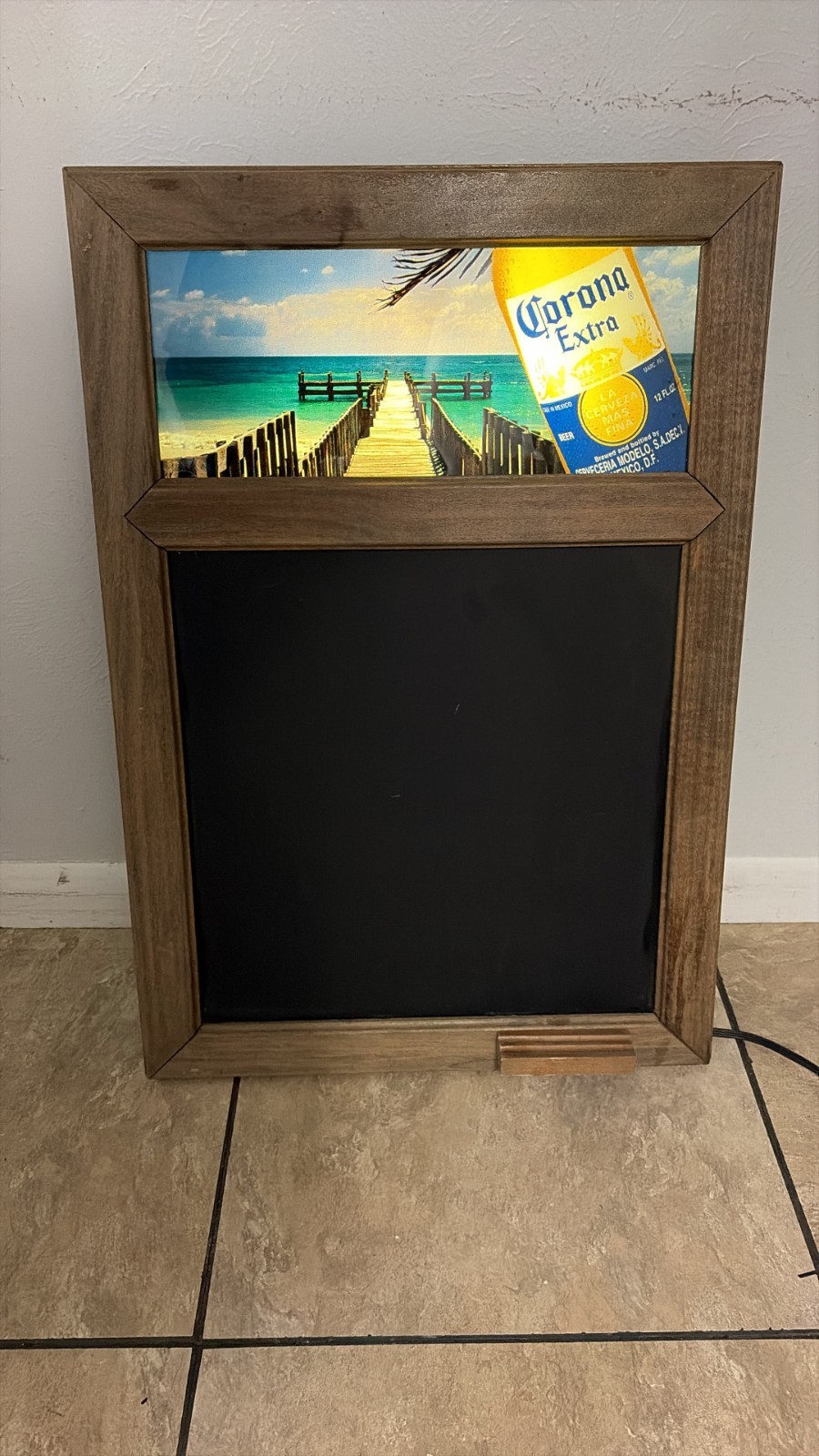 Vintage Corona Extra Chalkboard Menu ~ Special Board Sign ~ Rare