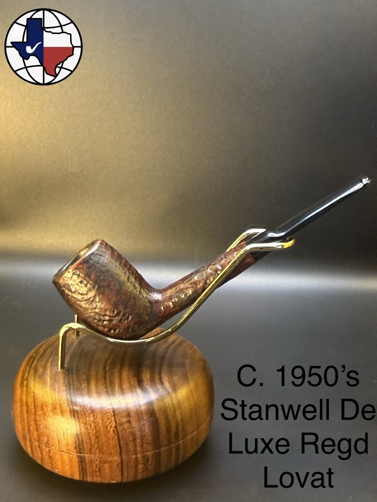 Vintage C. 1950s Stanwell De Luxe Regd Lovat Tobacco Pipe