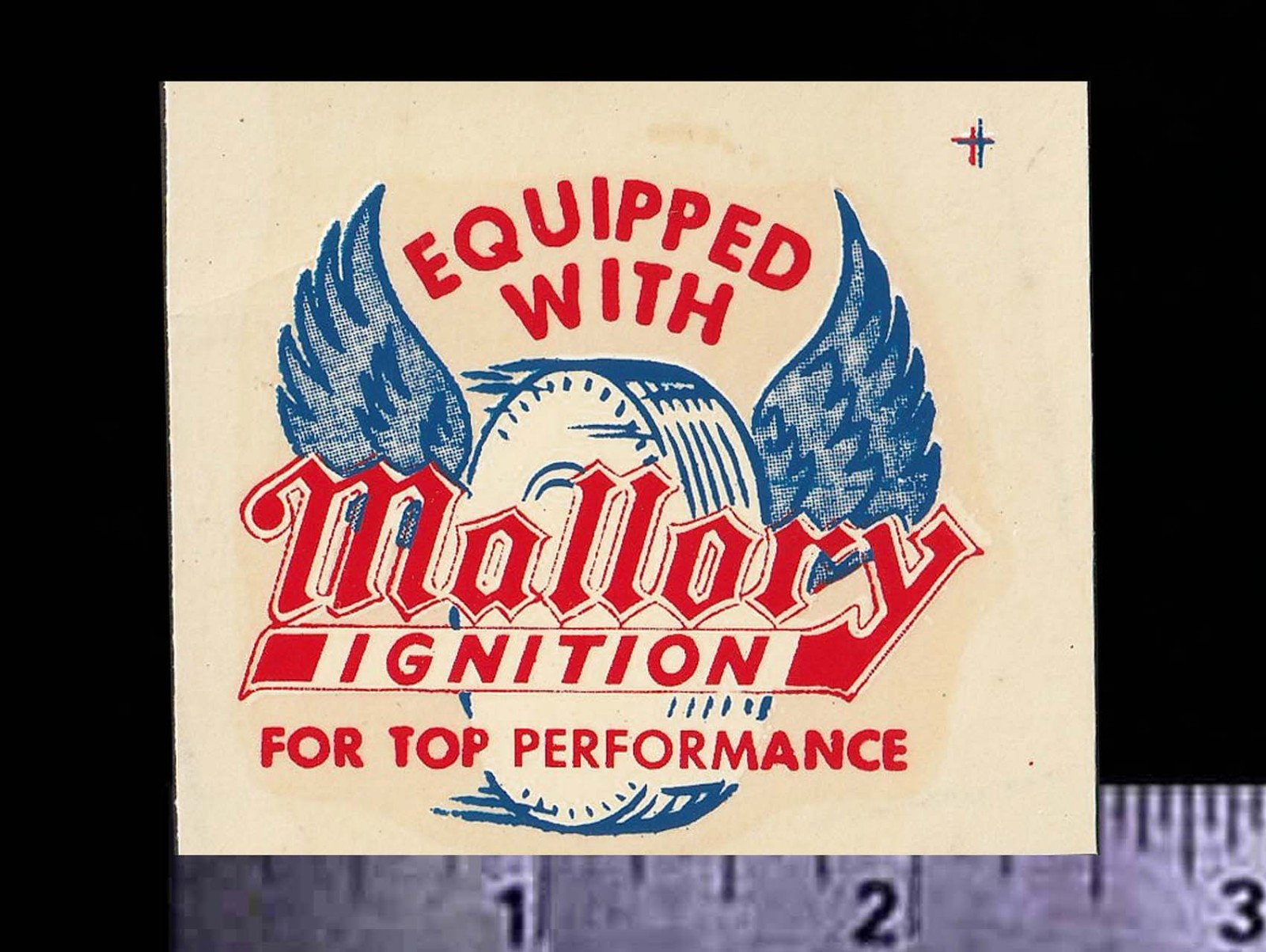 MALLORY Ignition - Top Performance - Orig. Vintage 60’s Racing Water Slide Decal MALLORY Ignition - Top Performance - Orig. Vintage 60’s Racing Water Slide Decal