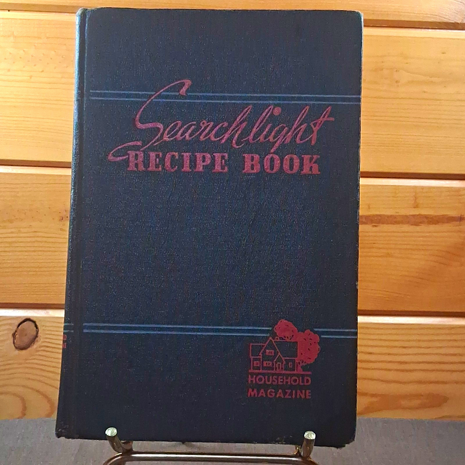 Vintage 1943 Searchlight Recipe Book Hardcover - 16th Edition WWII Era Cookbook 