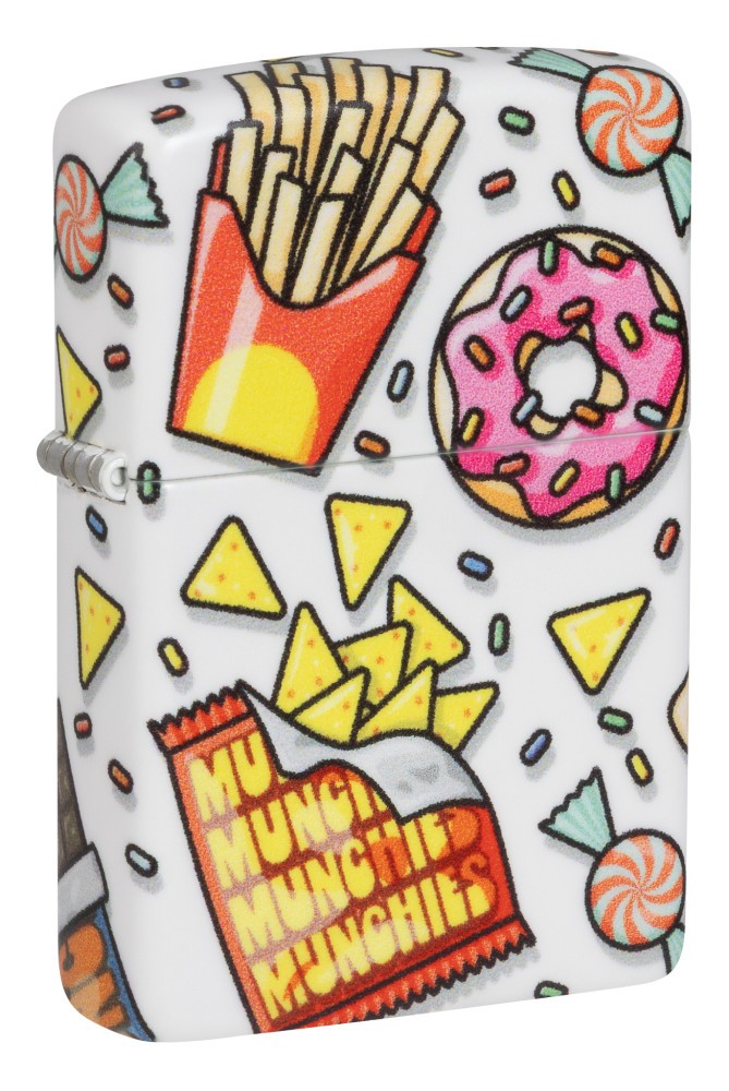 Zippo Munchies Design 540 Matte Windproof Lighter, 47282 Zippo Munchies Design 540 Matte Windproof Lighter, 47282
