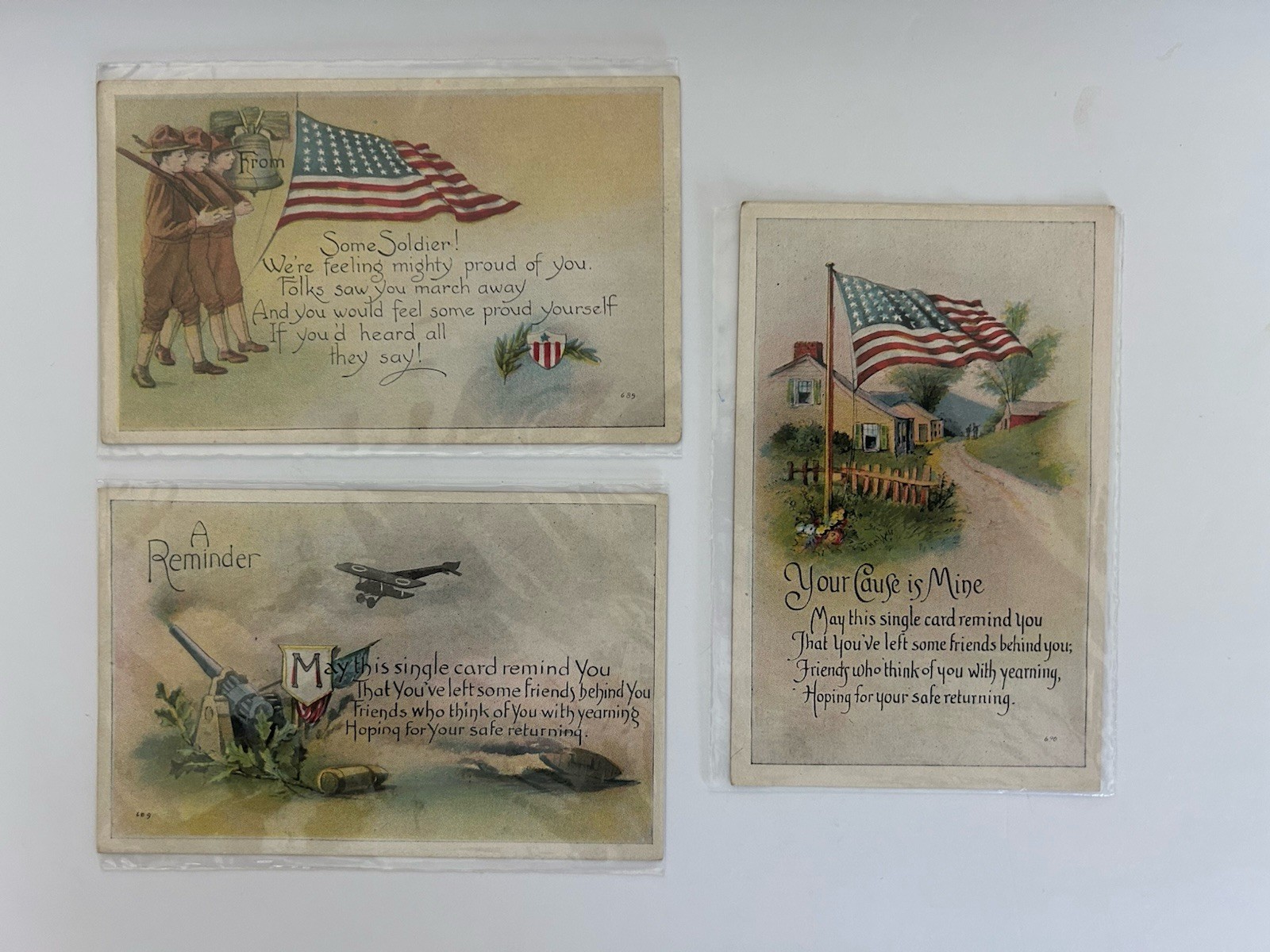 Vintage WWI Postcards Sent To Soldiers During The War Not Postmarked Vintage WWI Postcards Sent To Soldiers During The War Not Postmarked
