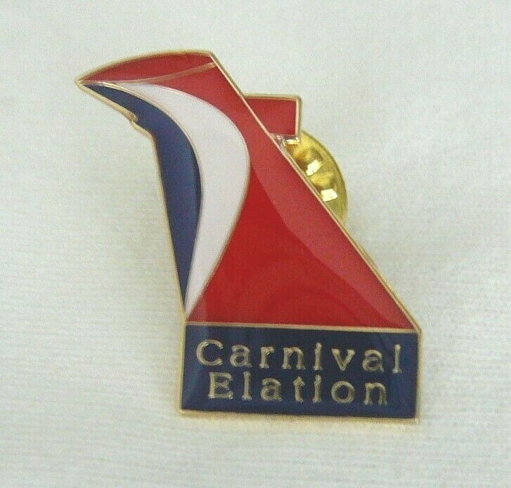 CARNIVAL CRUISE LINES ELATION LAPEL HAT FUNNEL PIN CARNIVAL CRUISE LINES ELATION LAPEL HAT FUNNEL PIN