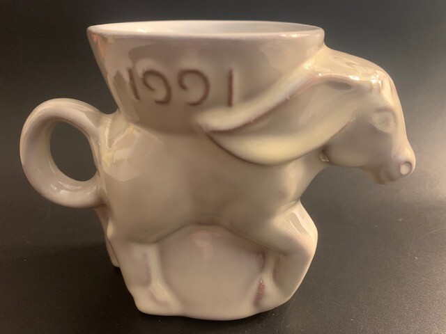 1991 Frankoma Glazed Pottery Political Democrat 