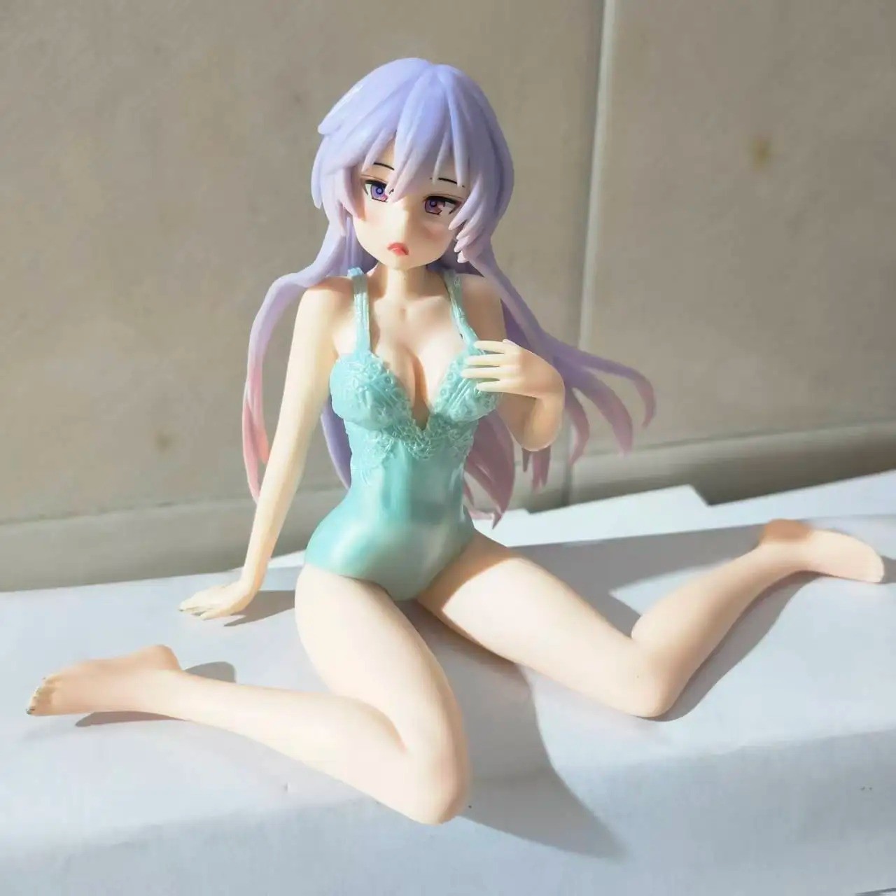 Anime Beautiful Girl Figure Handmade Car Decor Desktop Ornament Collectible Gift