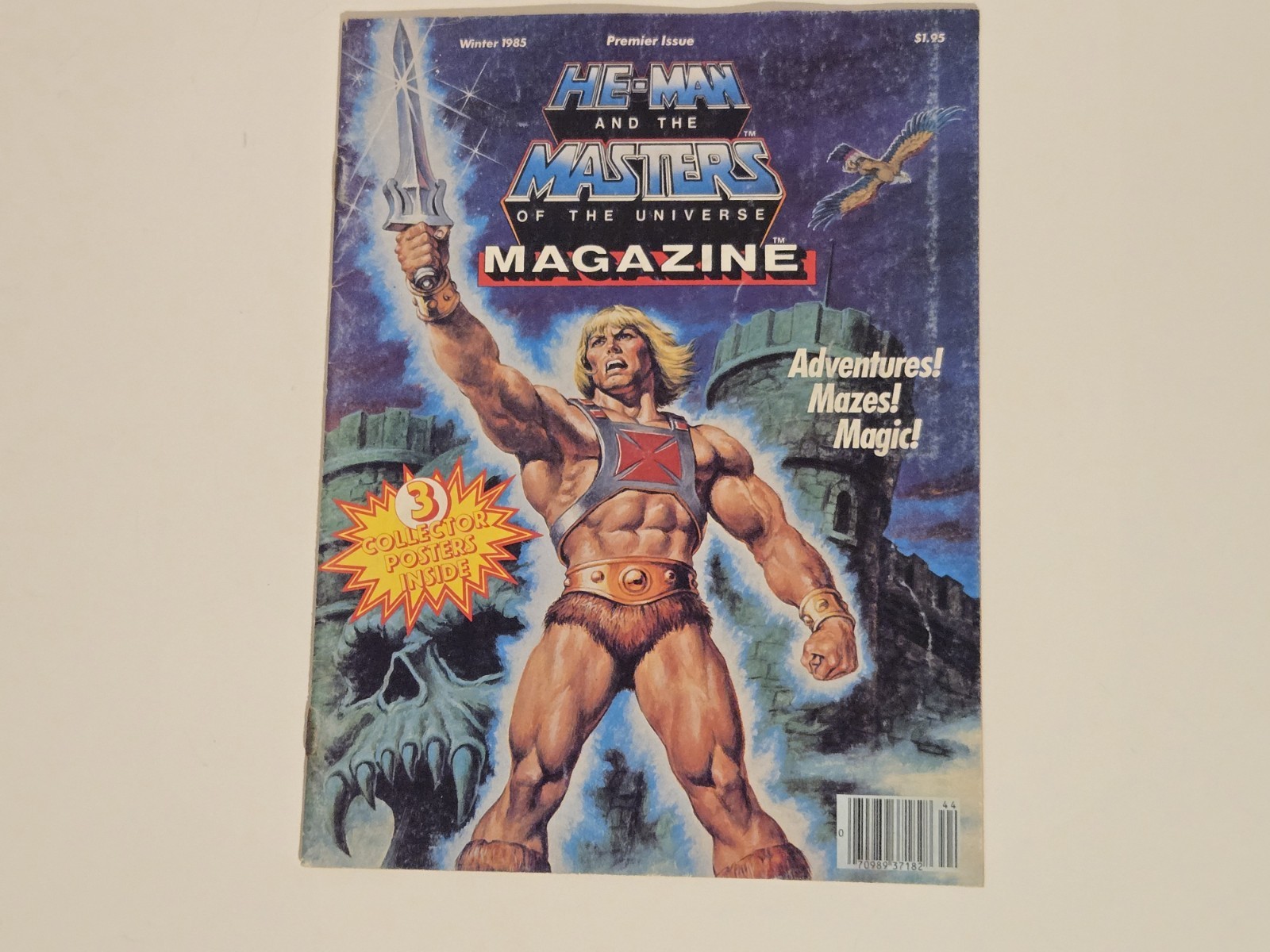 MOTU He-Man Magazine #1 With All Posters   1985  MASTERS OF THE UNIVERSE 