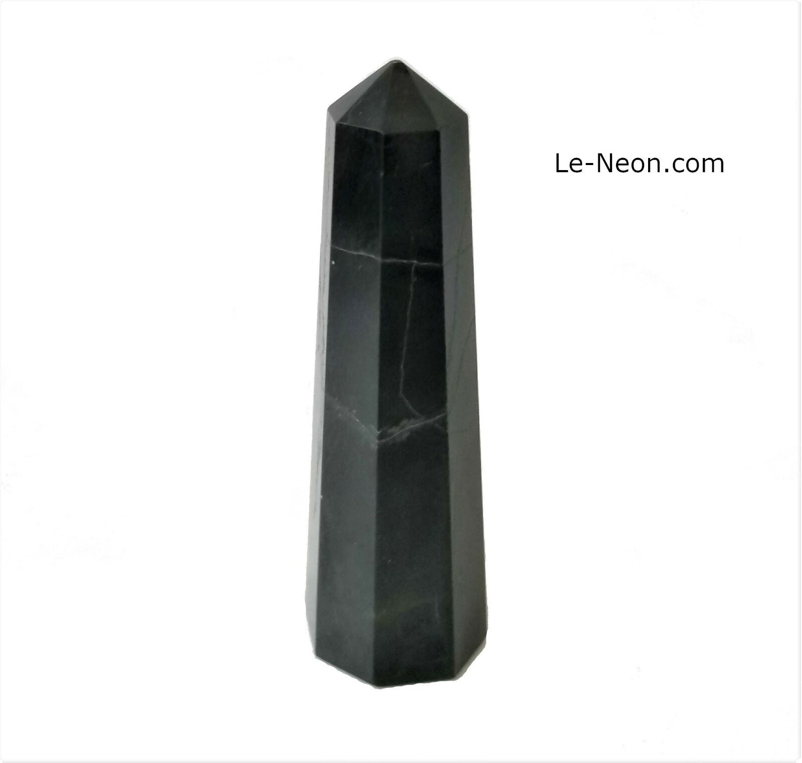 1 Black Onyx Tower Wand Point, Black Onyx Polished, Grade 1 Black Onyx Tower Wand Point, Black Onyx Polished, Grade