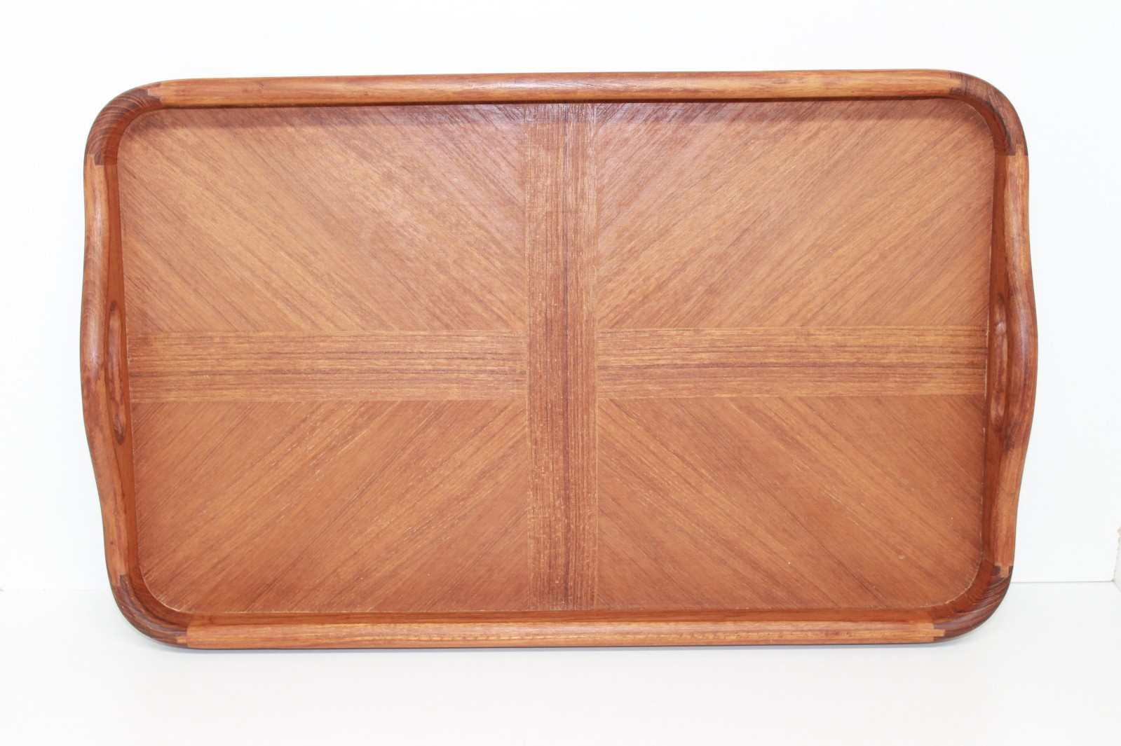 Vintage GOODWOOD Large Teak Wood Serving Tray w/ Handles – 21” x 13” – MCM Vintage GOODWOOD Large Teak Wood Serving Tray w/ Handles – 21” x 13” – MCM