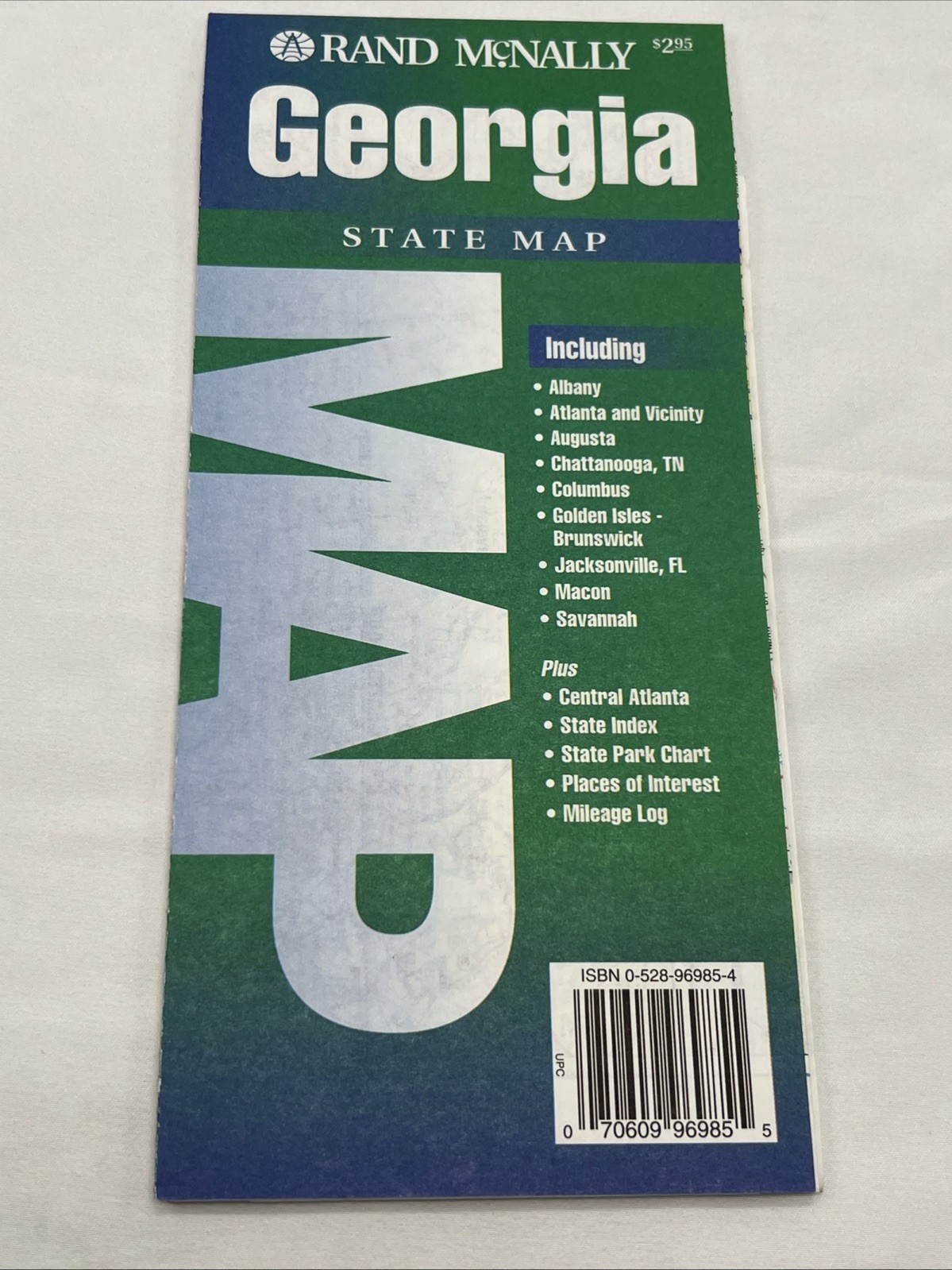 Rand McNally State Map Georgia Map 1995 Paper Map Travel Map