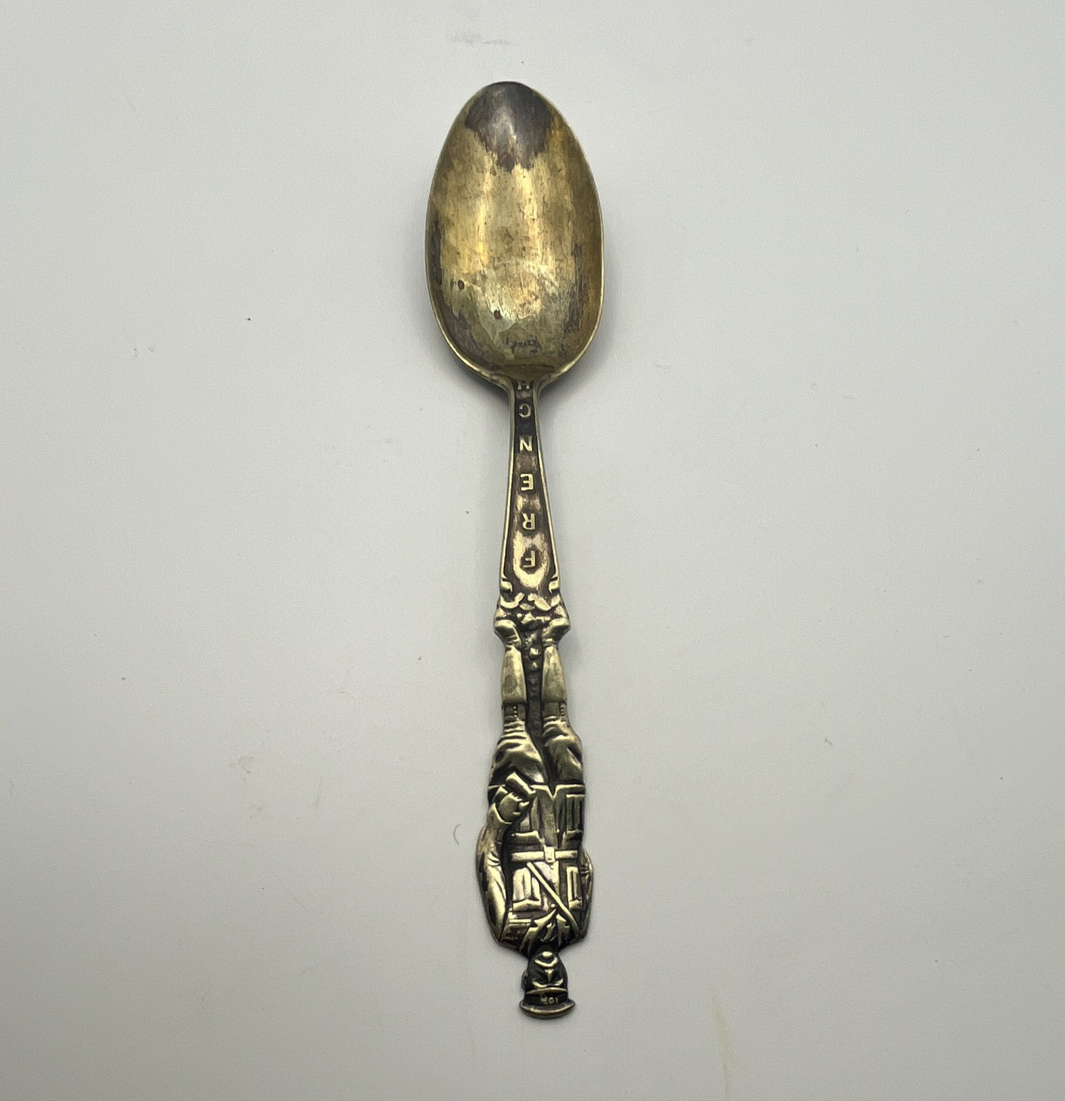 Vintage France Souvenir Spoon Figural Handle \