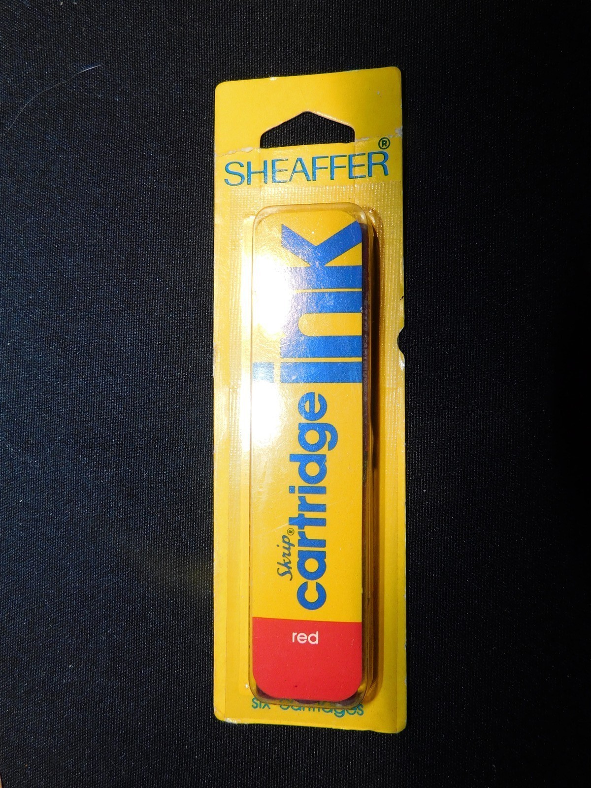 “Vintage 1970\'s/80s Sheaffer Skrip Red Ink Cartridges – New Old Stock” 