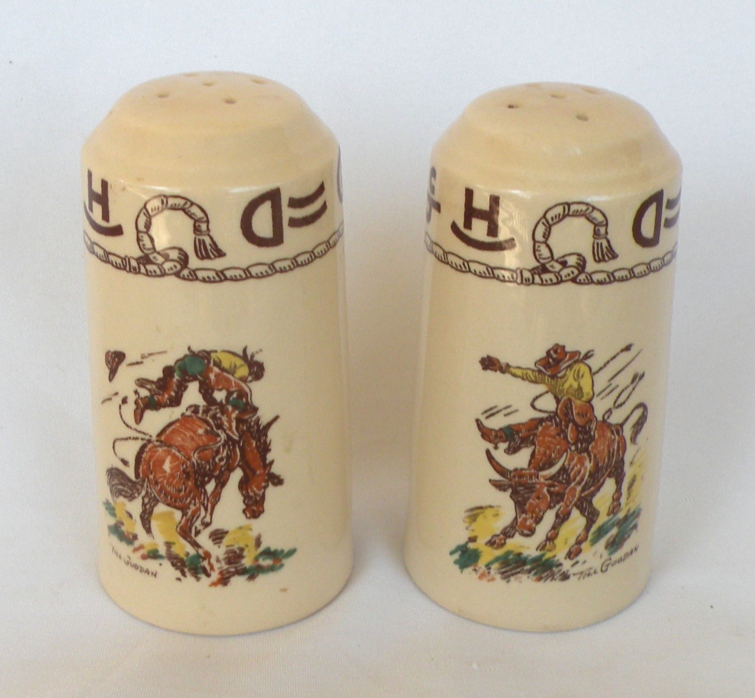 Vintage WALLACE CHINA WESTWARD HO RODEO 5