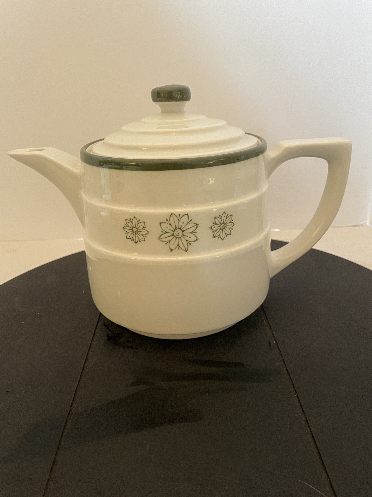 Vintage Enterprise Aluminum Co. Drip-O-Later Floral Pattern Coffee/ Tea Pot