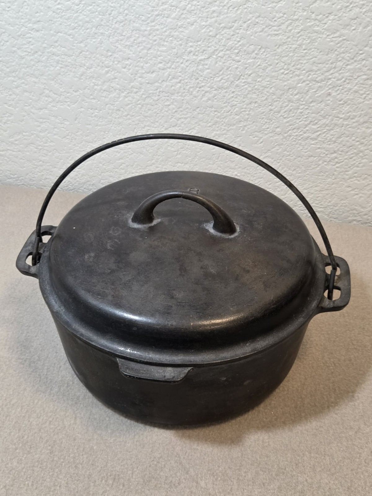 Vintage Griswold Iron Mountain Cast Iron #8 Dutch Oven 1036 With 1037 Lid