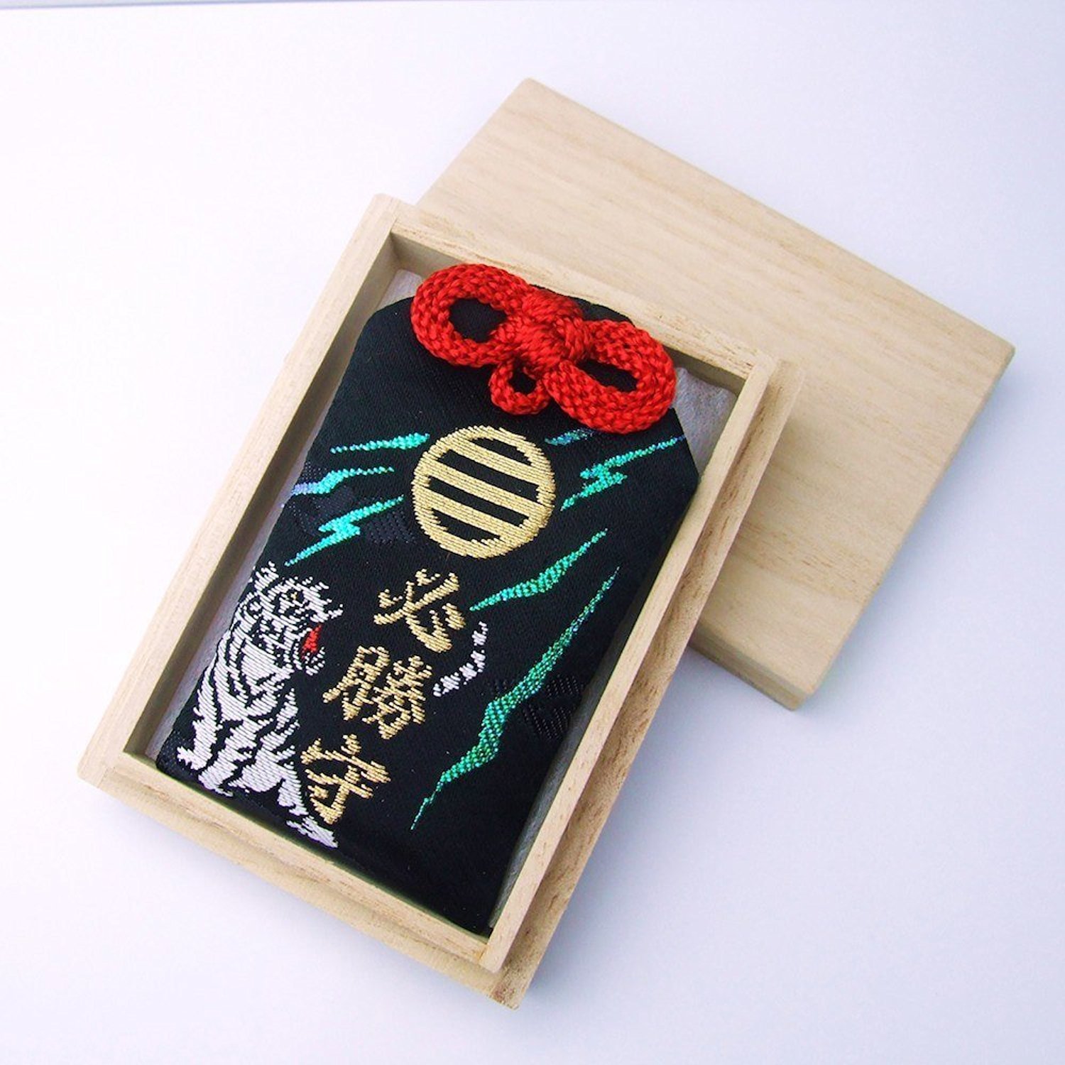 JAPANESE OMAMORI Charm Good luck for Victory Win from Japan Shrine Black Tiger