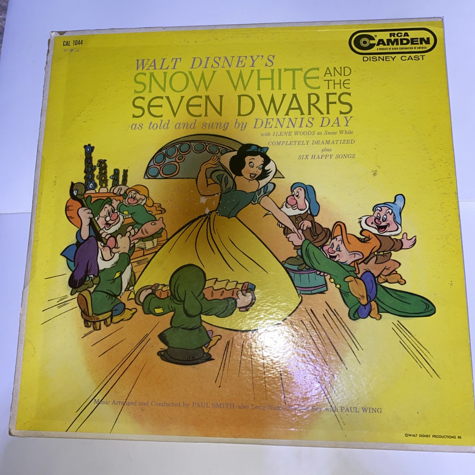 Vintage 1960 Walt Disney Snow White & The Seven Dwarfs Dennis Day Ilene Woods Vintage 1960 Walt Disney Snow White & The Seven Dwarfs Dennis Day Ilene Woods