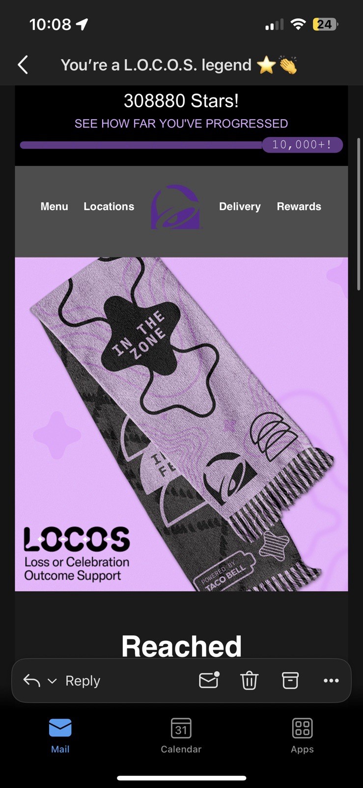 Rare Taco Bell Locos Scarf Limited Edition 1/300 Sealed