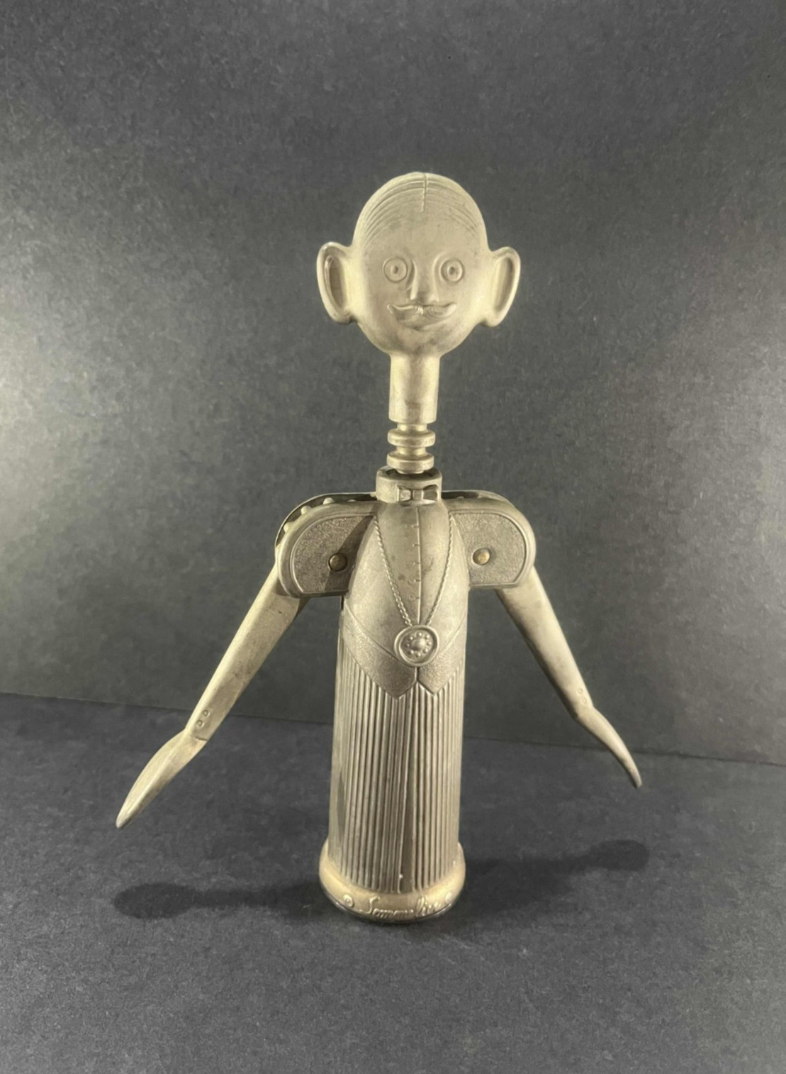 Vintage Pierre The Sommelier Corkscrew Aldo Colombo Italy Silverplate