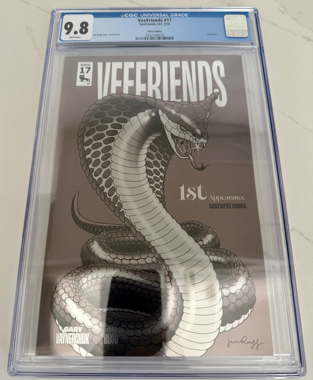 Veefriends Comic #17 Confident Cobra Silver /55 CGC 9.8 Graded Comic